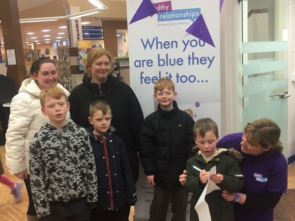 Group at Healthy Relationships Fair Group at Healthy Relationships Fair